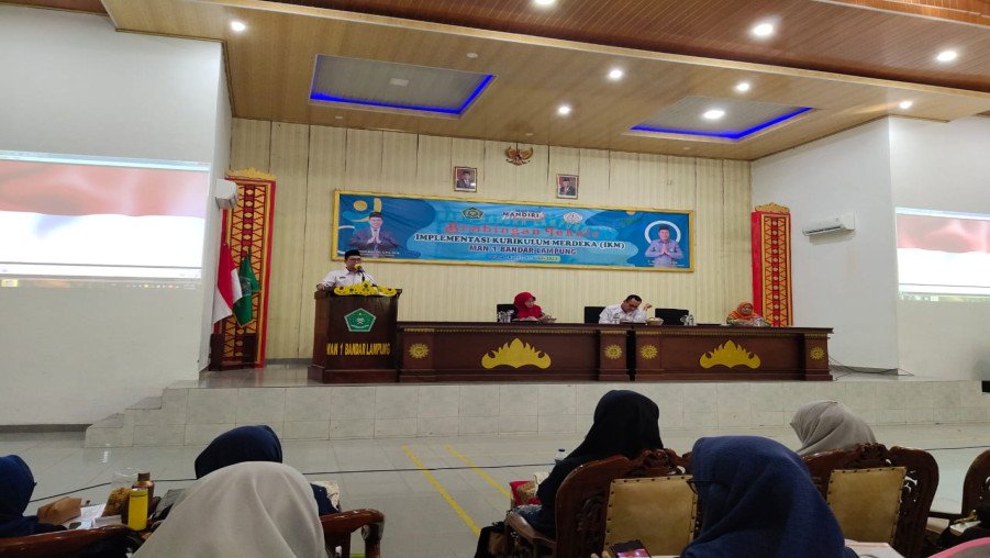 Siapkan Diri untuk Pemberlakuan Kurikulum Merdeka,MAN 1 Bandar Lampung Gelar Bimbingan Teknis