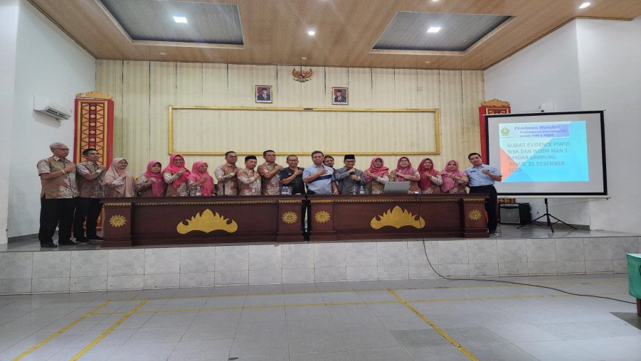 MAN 1 Bandarlampung Lakukan Submit Evidence PMPZI Tahun 2023