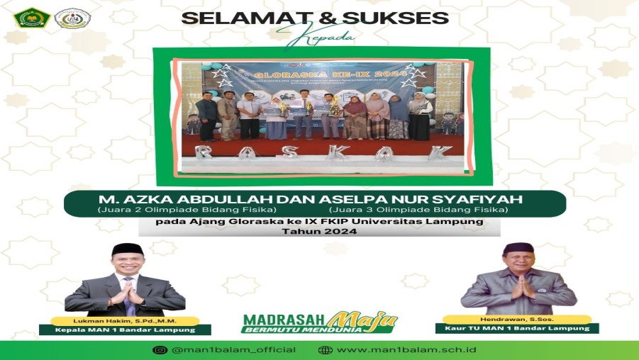 Juara Olimpiade Fisika Ajang Gloraska IX FKIP Universitas Lampung