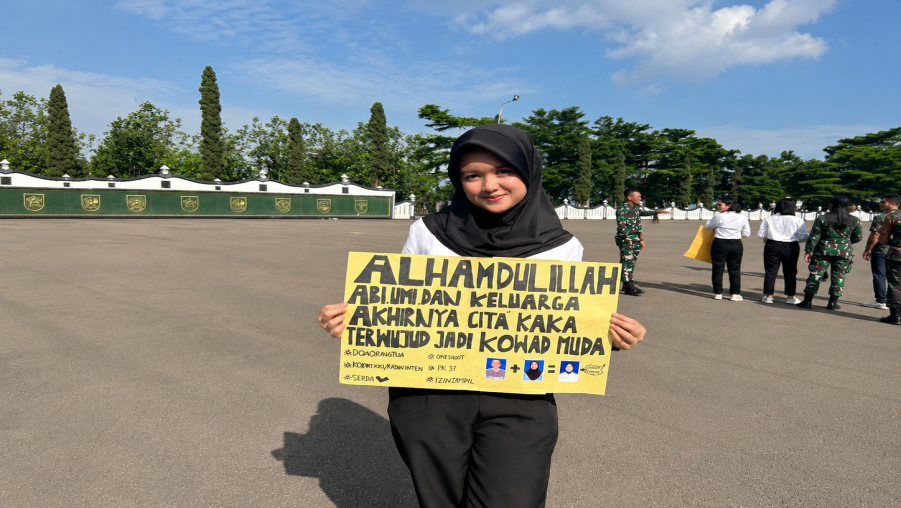 Hafidzah Khansa Ratuliu, Alumni MAN 1 Bandar Lampung Tahun 2026, Lolos Seleksi Korps Wanita Angkatan Darat (Kowad)