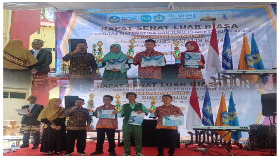 Dua Peserta Didik MAN 1 Bandarlampung Dapat Penghargaan dari Fakultas MIPA Unila