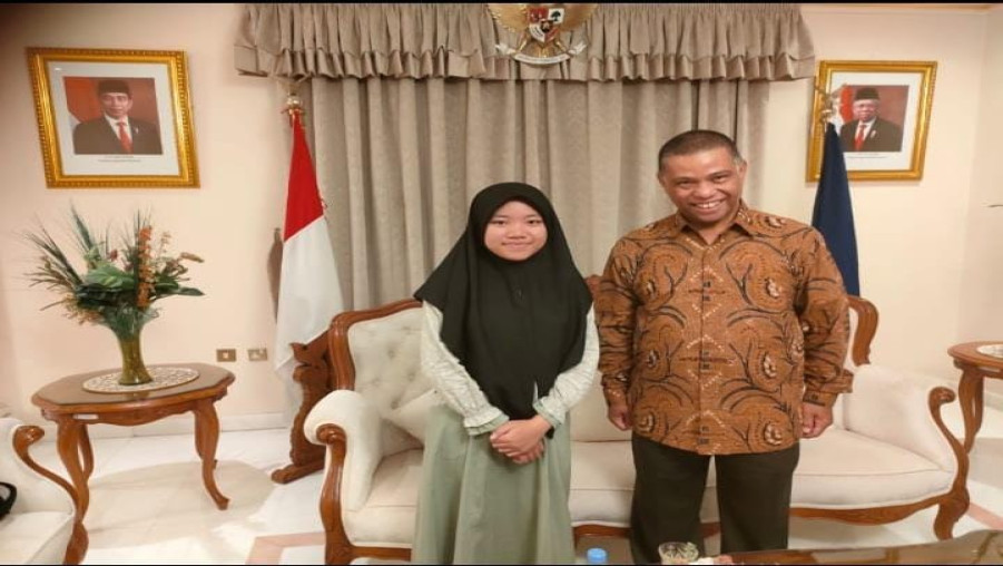 Mumtaz Wafiq Al Jinan, Siswi MAN 1 Bandar Lampung Masuk Lima Besar MTQ di Qatar