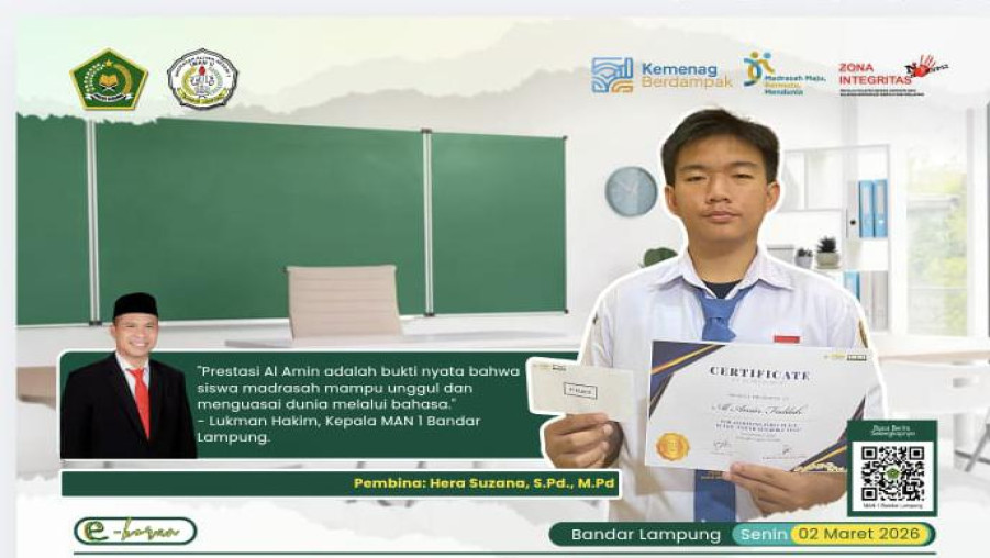 Siswa MAN 1 Bandar Lampung Raih Juara pada Ajang Scrabble Fest 2026