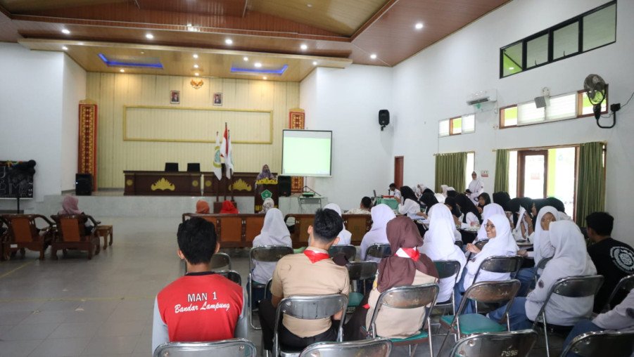 Pengurus Marching Band Citra Bahana MAN 1 Bandar Lampung Gelar LPJ
