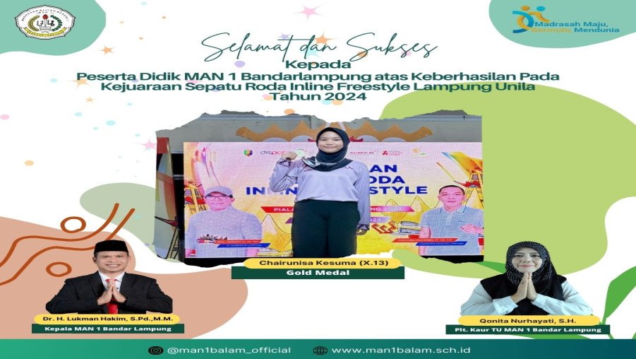 Meraih Mendali Emas Pada Kejuaraan Sepatu Roda Inline Freestyle 2024
