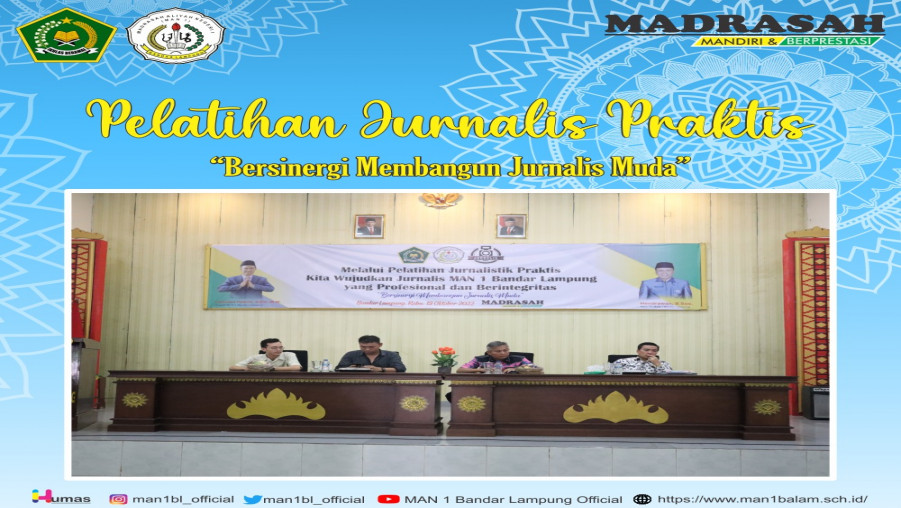 Ekstrakurikuler Jurnalis MAN 1 Bandar Lampung Ikuti Pelatihan Jurnalistik Praktis