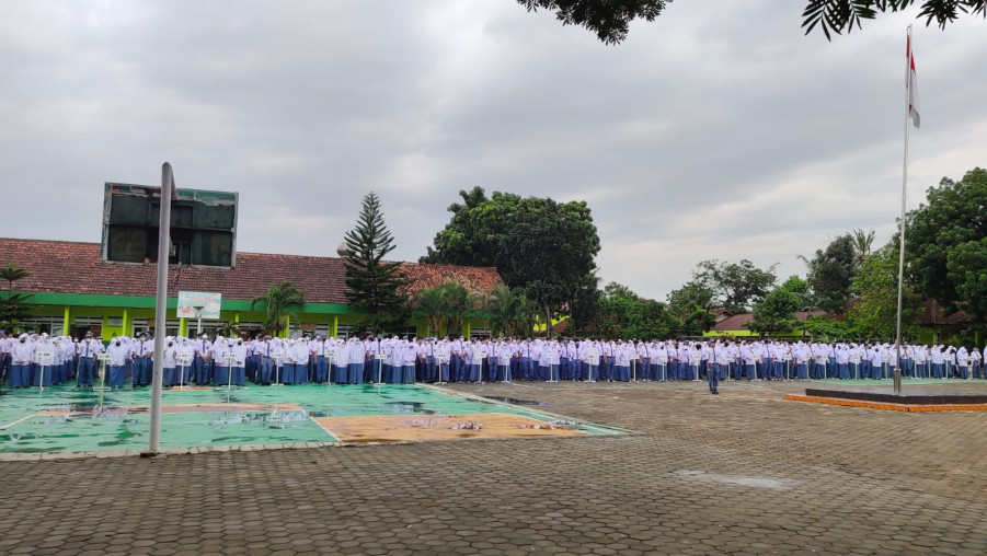 Kepala MAN 1 Bandar Lampung Pimpin Apel Pembukaan PAS