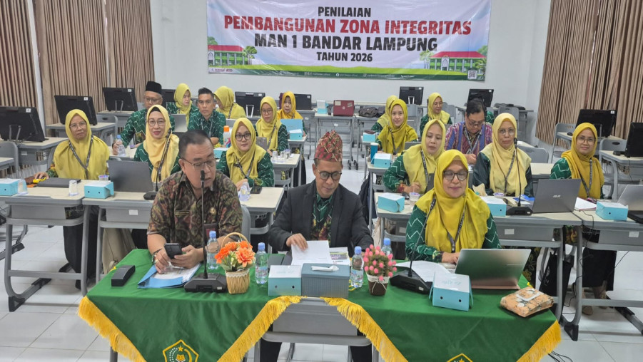 Lolos TPI, MAN 1 Bandar Lampung Ikuti Penilaian Tahap II ZI WBK