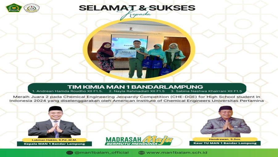 Juara 2 Chemical Engineering Jeopardy Competition