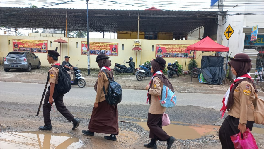 Puluhan Penegak MAN 1 Bandar Lampung Ikuti Kegiatan Pengambilan Bantara