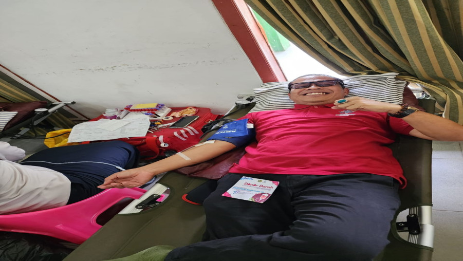 HAB ke-78, MAN 1 Bandarlampung Ikuti Donor Darah