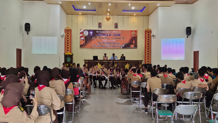Pramuka Ambalan MAN 1 Bandarlampung Sukses Tetapkan Ketua Dewan Ambalan 2023/2024