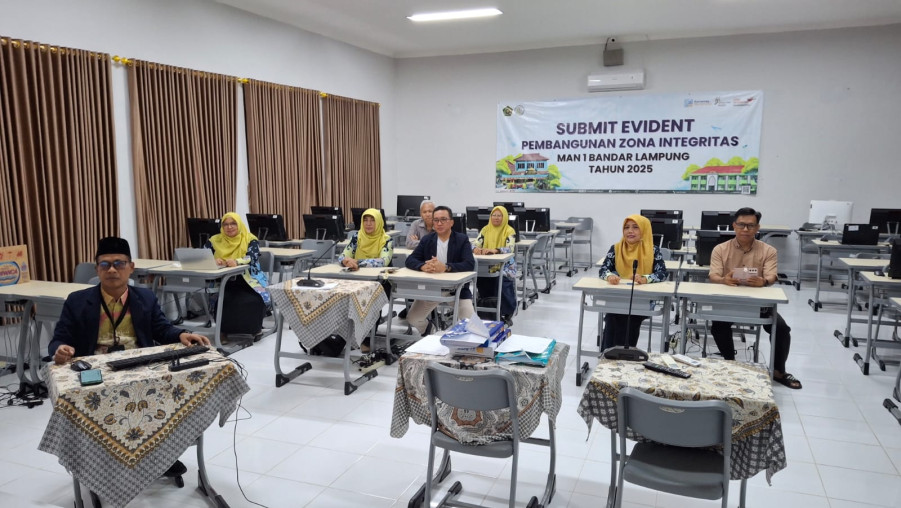 MAN 1 Bandar Lampung Lakukan Submit Eviden Zona Integritas Tahun 2025