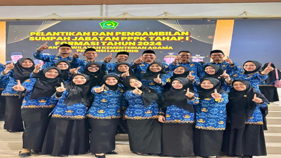 21 Tenaga Pendidik dan Kependidikan MAN 1 Bandar Lampung Terima SK P3K