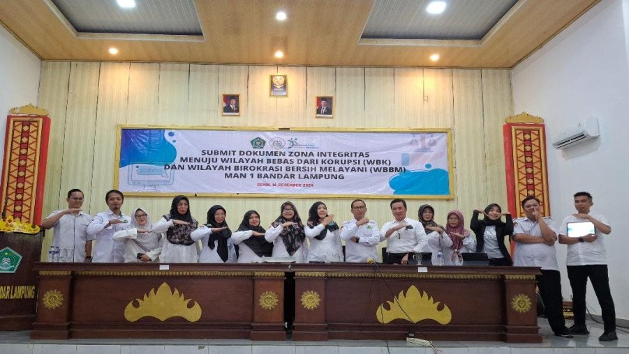 MAN 1 Bandarlampung Lakukan Submit Evidence PMPZI Tahun 2024