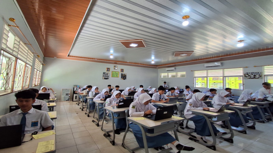 Optimalkan Fasilitas Madrasah, MAN 1 Bandar Lampung Gelar ASAT Berbasis Komputer