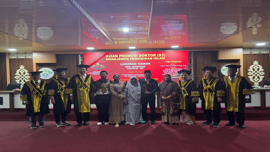 Kepala MAN 1 Bandarlampung Raih Gelar Doktor di UIN Raden Intan Lampung