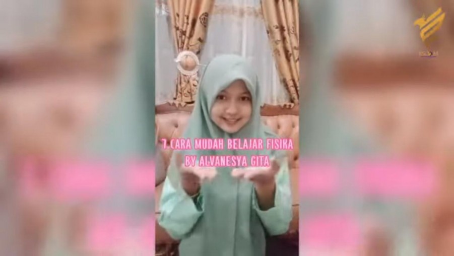 Alvanesya Gita, Siswi MAN 1 Bandar Lampung Juara Nasional Lomba Video Pembelajaran Fisika di UIN Sunan Kalijaga Yogyakarta Tahun 2021
