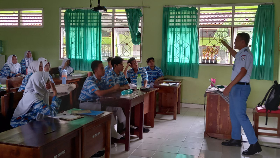 Sosialisasi Ujian Seleksi Masuk,Mahasiswa STIS Kunjungi MAN 1 Bandar Lampung