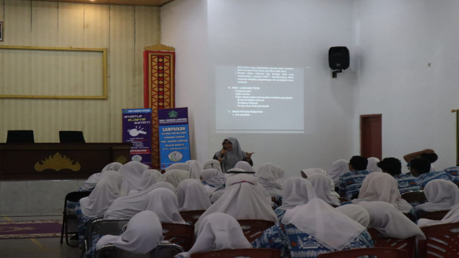 Giat Sosialisasi Karya Tulis Ilmiah Siswa-Siswi MAN 1 Bandar Lampung Tahun 2023