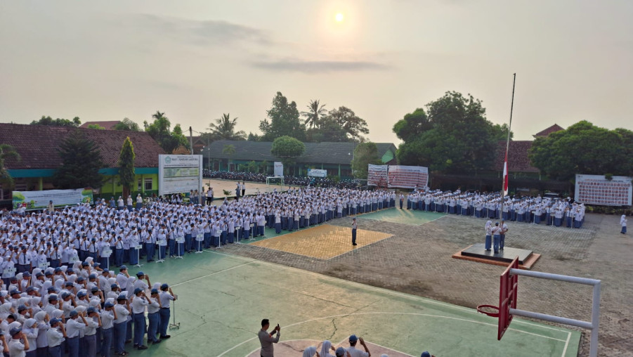 Polda Lampung Jadi Pembina Upacara, Sampaikan Empat Kunci Menuju Kesuksesan