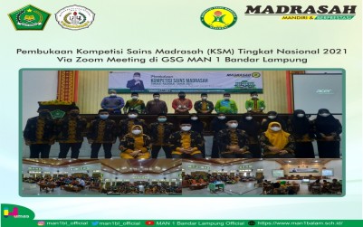 Pembukaan Kompetisi Sains Madrasah Tingkat Nasional 2021